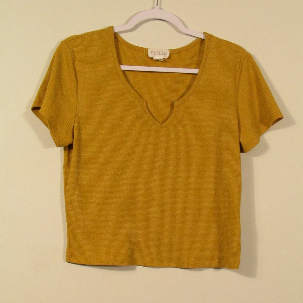 Mustard Yellow Crop Top